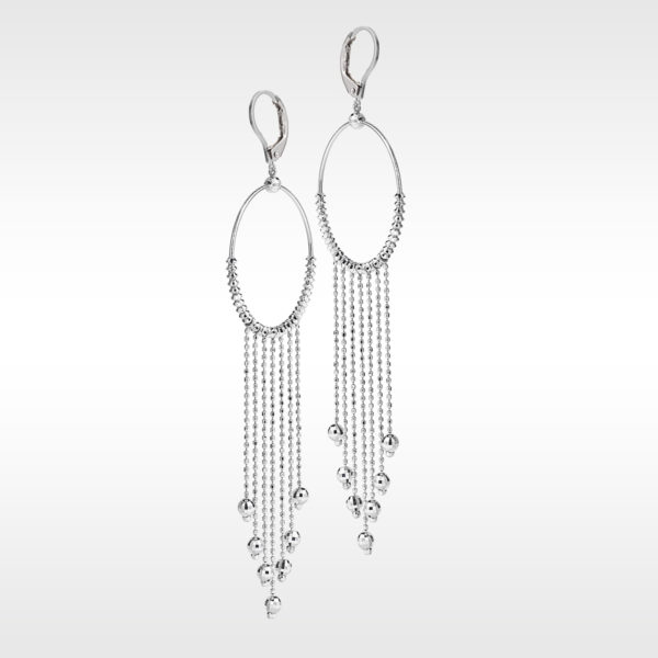 Chandelier  Women  850/950PT Diamond Cut Earrings PTE8012