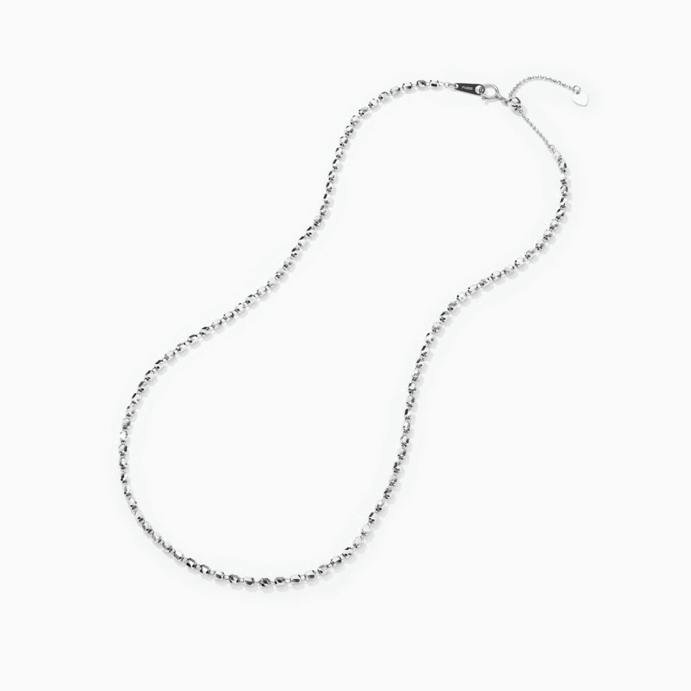 Contemporary Chain  Women 16 850PT Diamond Cut Necklace PTN2025