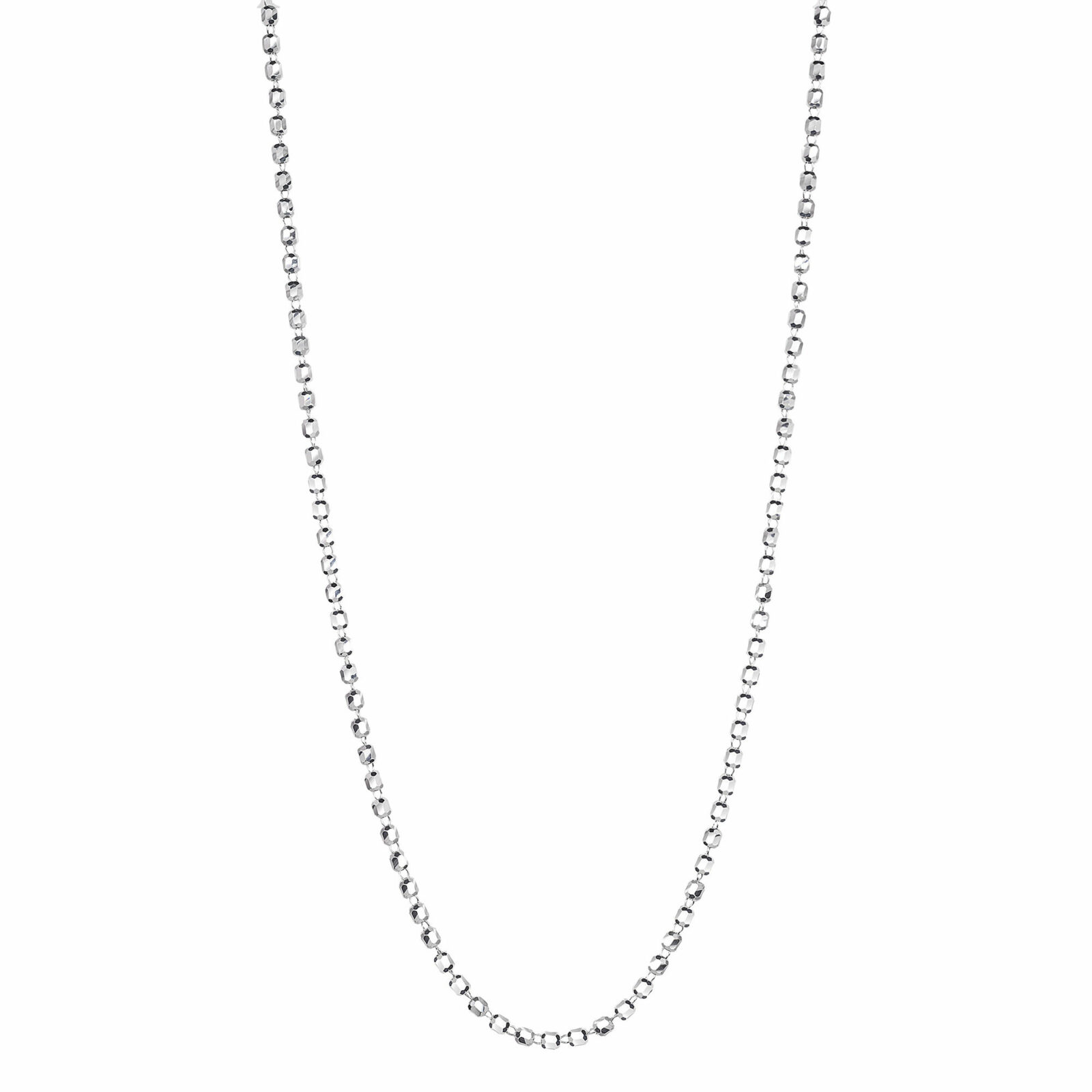 Contemporary Chain  Women  850PT Diamond Cut Necklace PTN2024