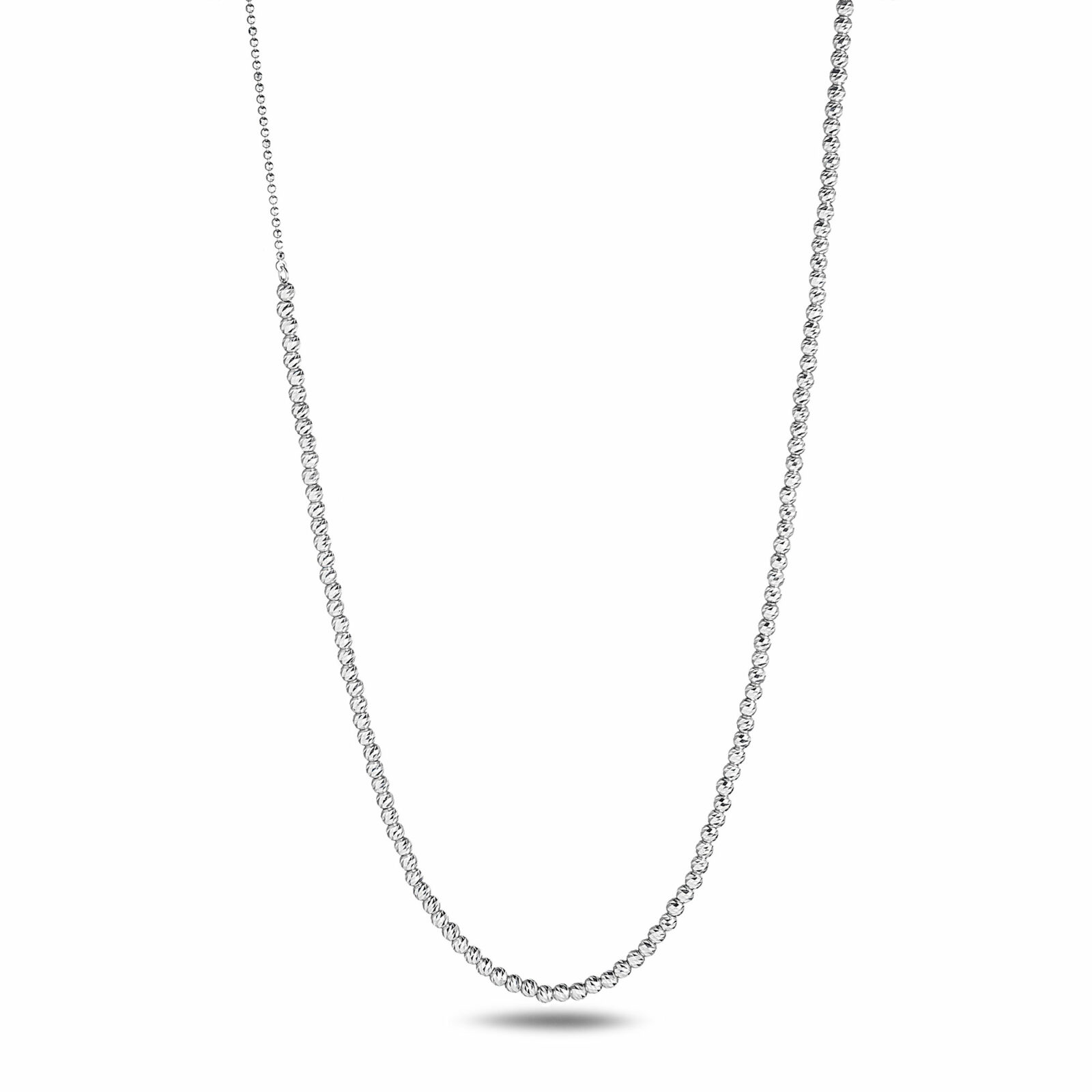 Contemporary Choker  Women 14 950PT Diamond Cut Necklace PTN2038