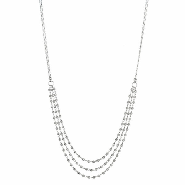 Contemporary Choker  Women 15-35~22 850PT Diamond Cut Necklace PTN2033