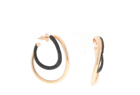 Contemporary Hoop  Women   Polished Earrings WPLVO656