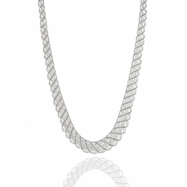 Contemporary   Women 17 850PT Diamond Cut Necklace PTN2012