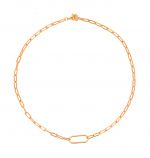 Chain Elegance Women  18 Polished Necklace WELGE106