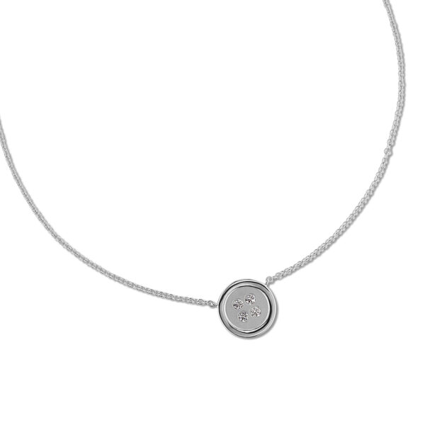 Pendant  Women  18 Polished Necklace N7626W