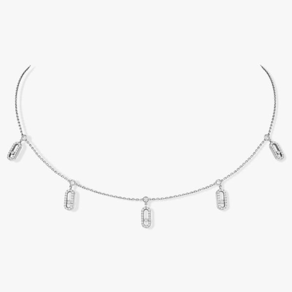Contemporary Choker Move Uno Women  18 Polished Necklace 12150-WG/G51488