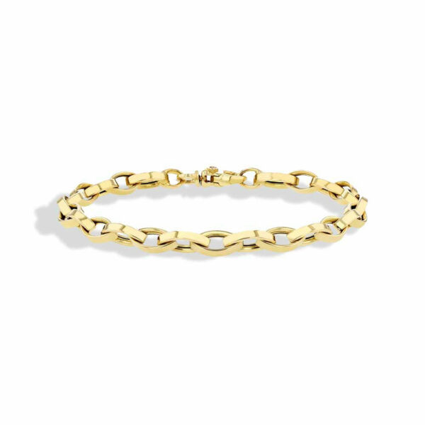 Contemporary Chain Oro Classic Women  18 Polished Bracelet 531088AYLB00