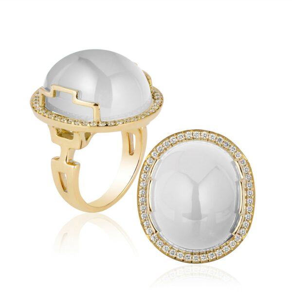 Contemporary Cocktail  Women  18 Polished Ring JR0130-MQ