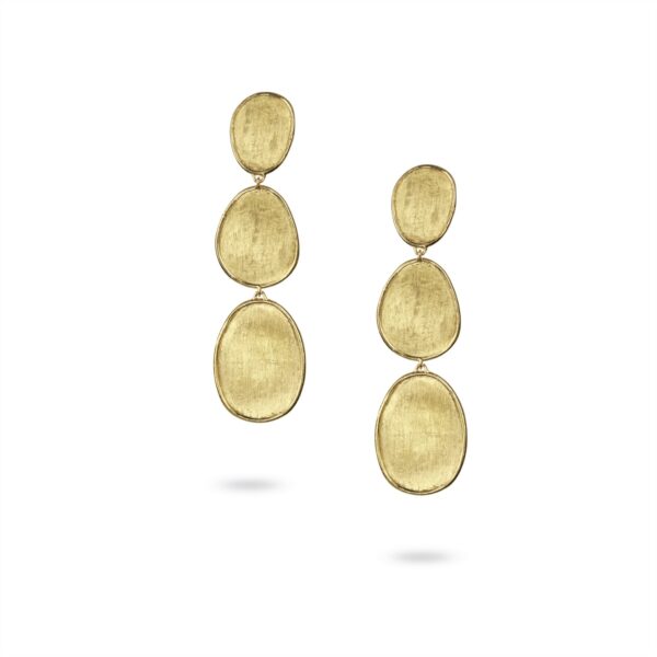 Drop Lunaria Women   Engraved Earrings OB1349 Y