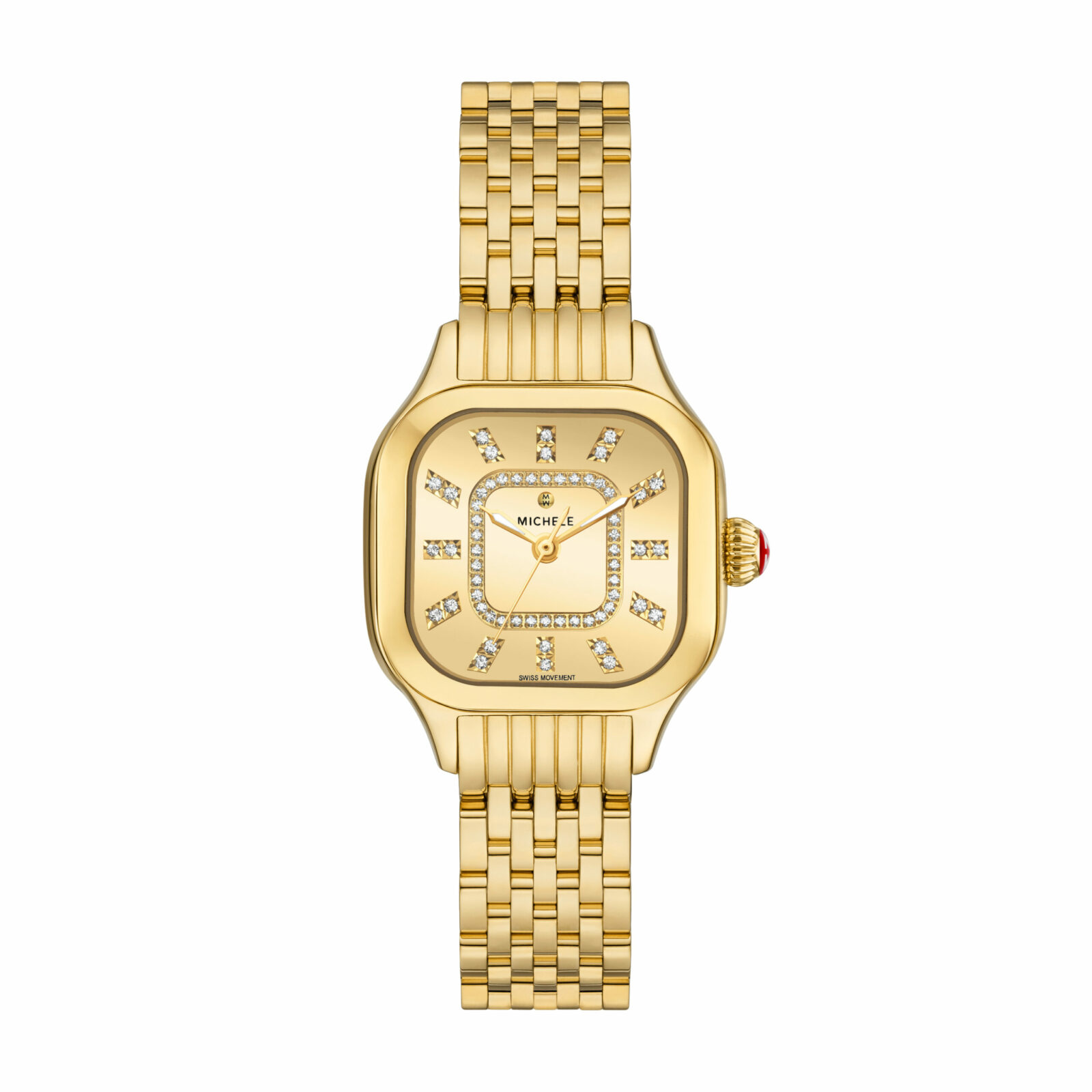 Square Deco Women 18mm 18 Polished Watch MWW33B000013