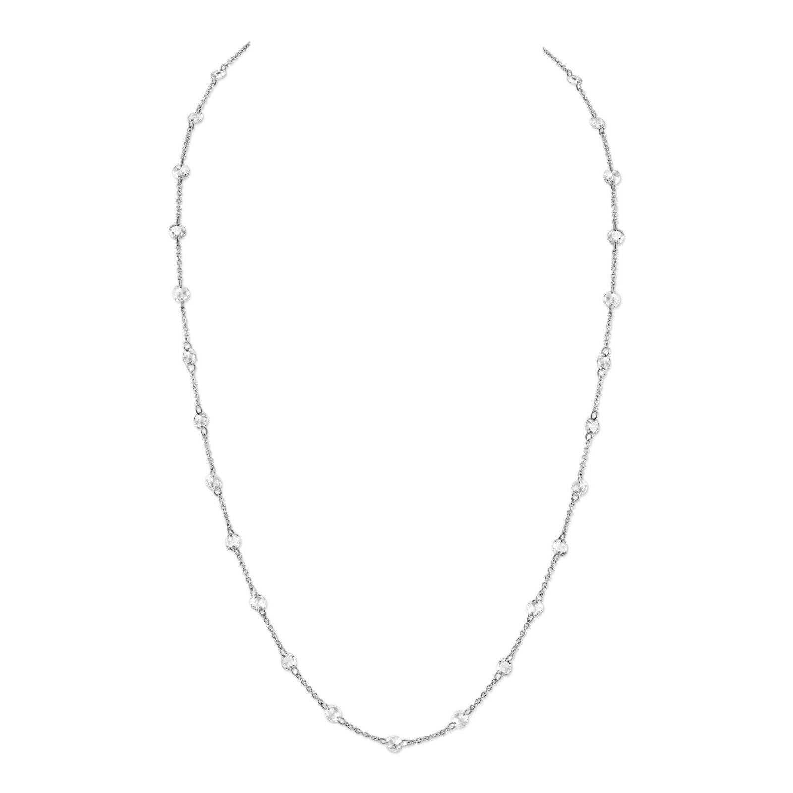 Station  Unisex 18 18 Polished Necklace SS-CH013-WD-W-18-16