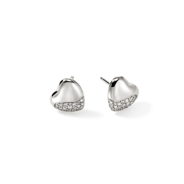 Stud Pebble Heart Women    Earrings EBP9012342DI