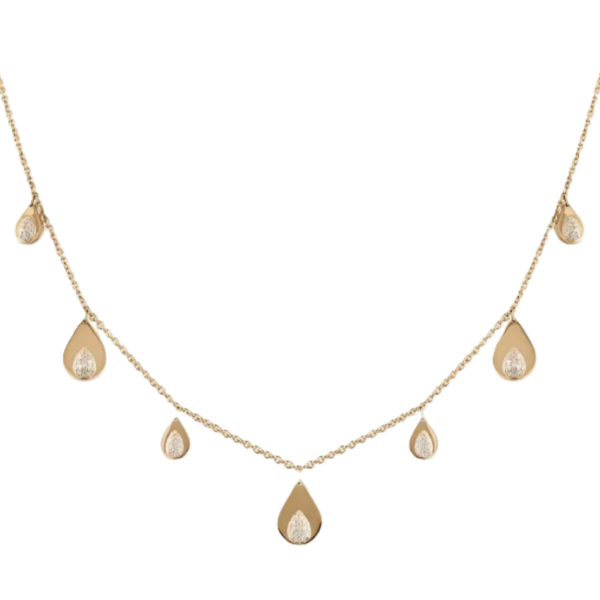 Collar  Women  14 Polished Necklace ED-N027-DIA