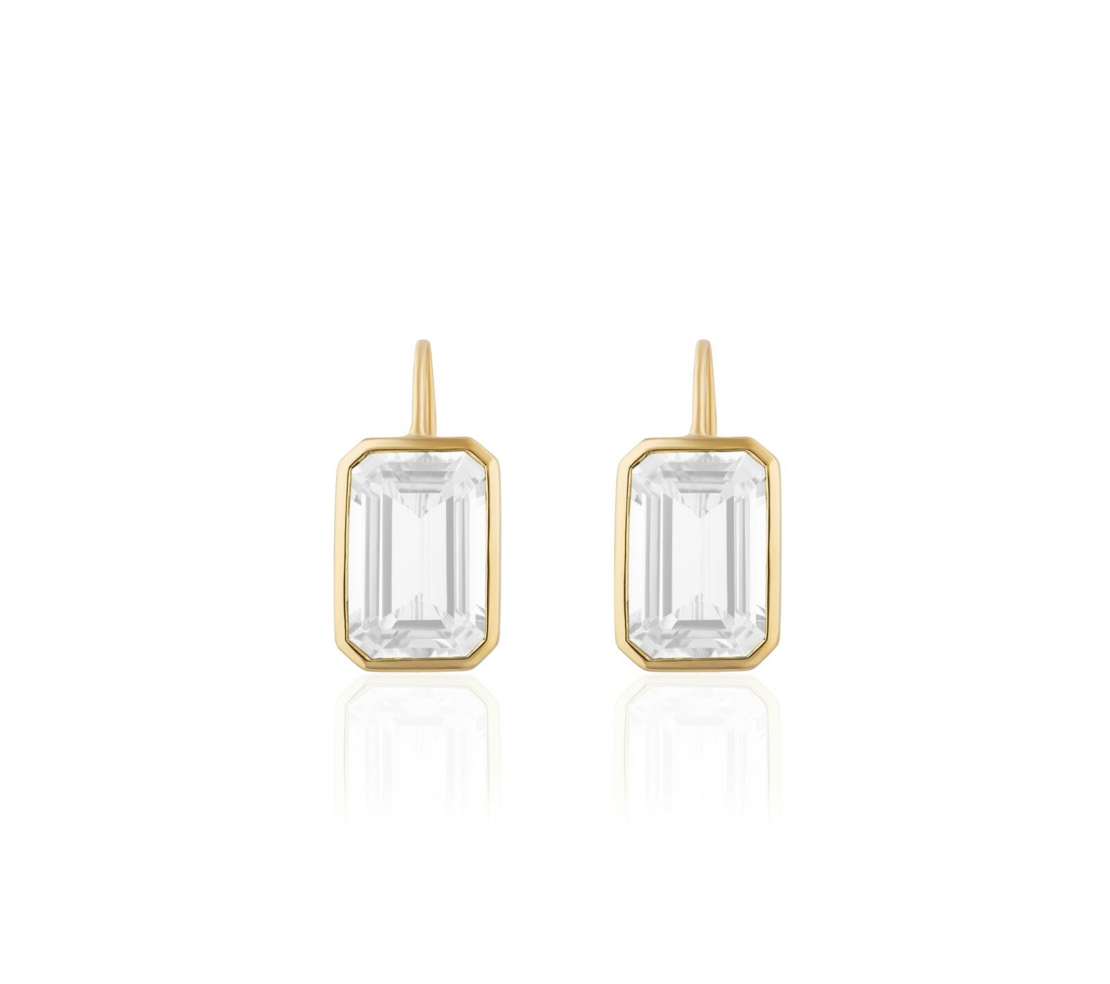 Contemporary Drop  Women 18 18 Polished Earrings JE0072-MQ