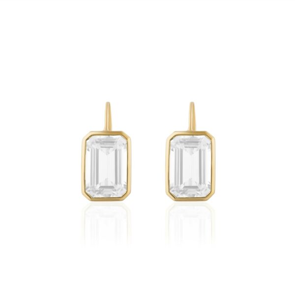 Contemporary Drop  Women 18 18 Polished Earrings JE0072-MQ