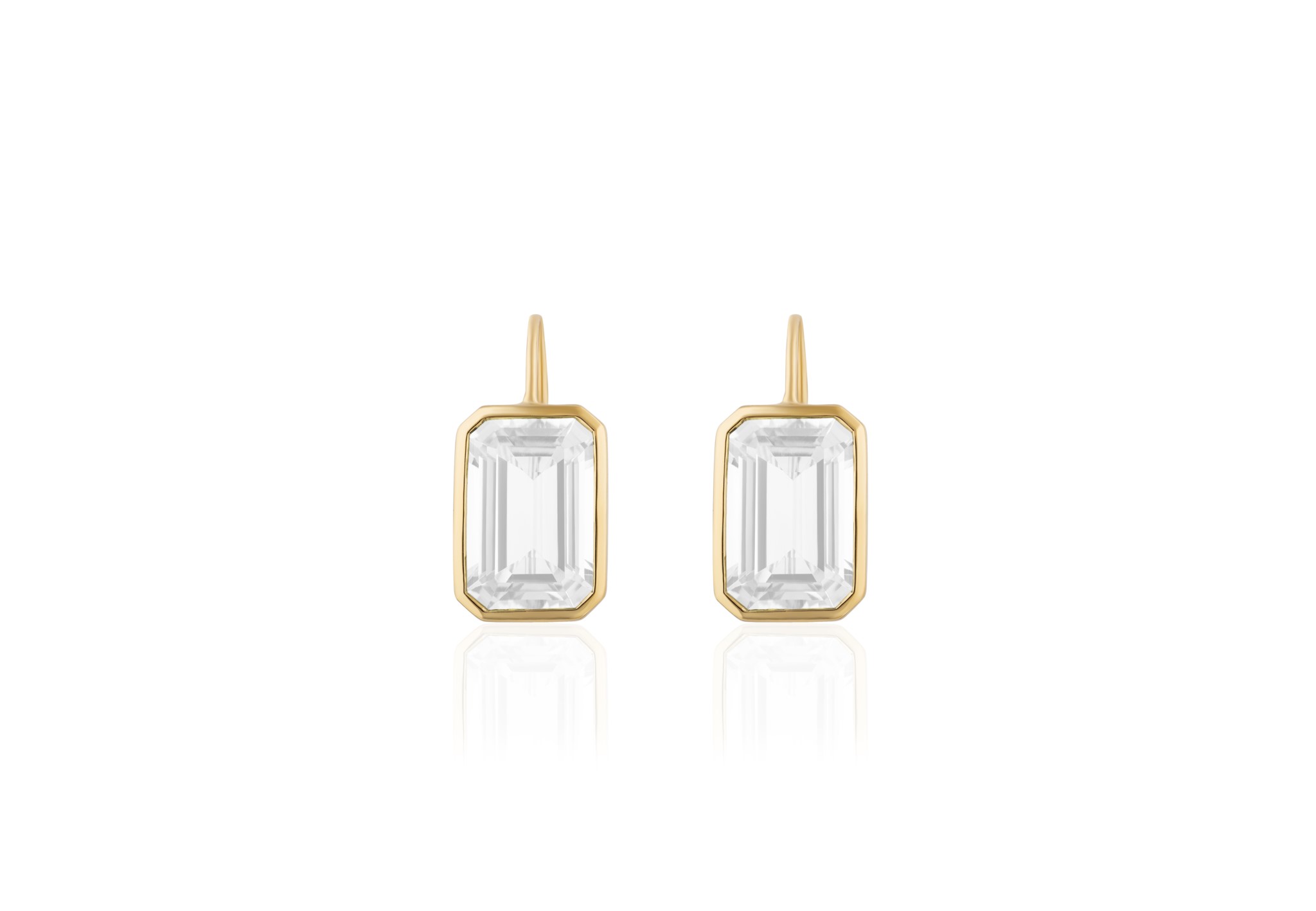 Contemporary Drop  Women 18 18 Polished Earrings JE0072-MQ