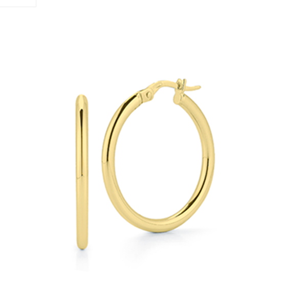 Hoop  Unisex  18 Polished Earrings 5560252AYER0