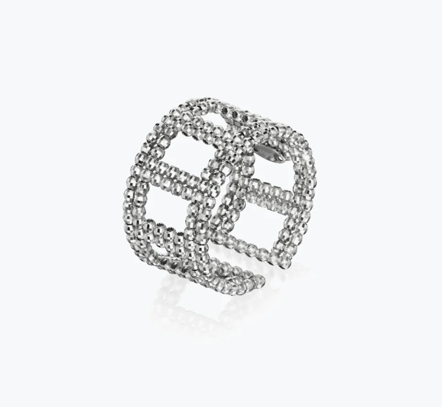 Band  Women  950PT Diamond Cut Ring PTR4006