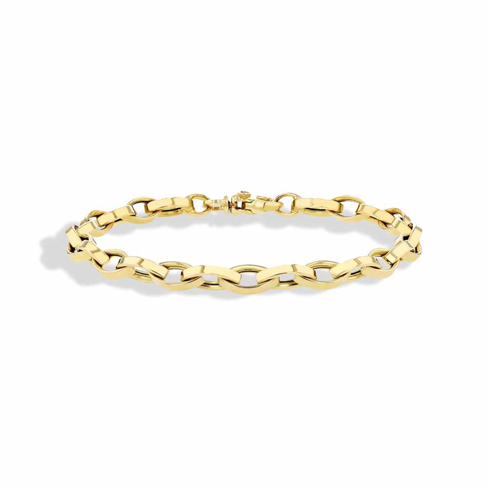 Contemporary Chain Oro Classic Women  18 Polished Bracelet 531088AYLB00