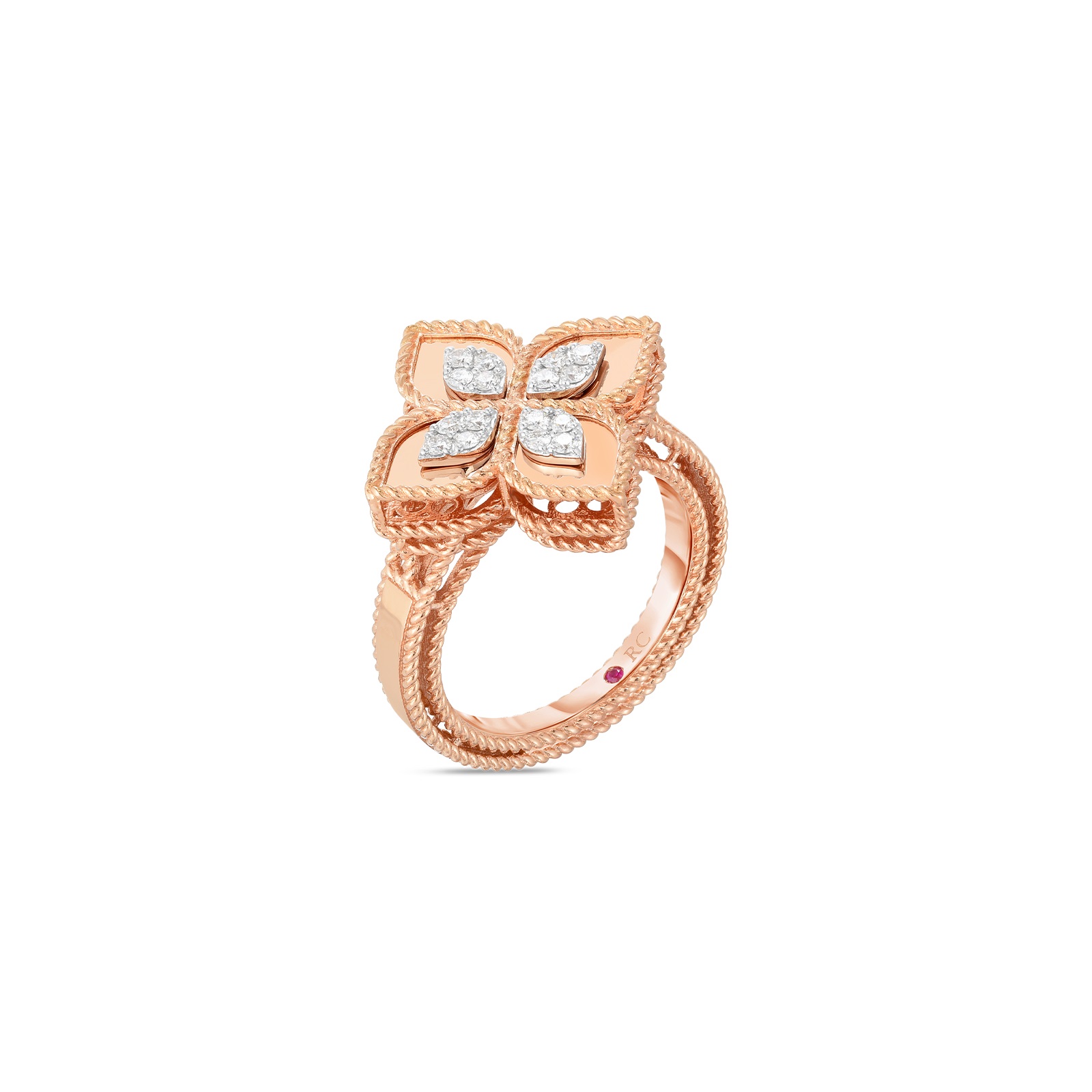 Contemporary Cocktail Princess Flower Women 6.5 18 Satin Ring 8882754AH65X