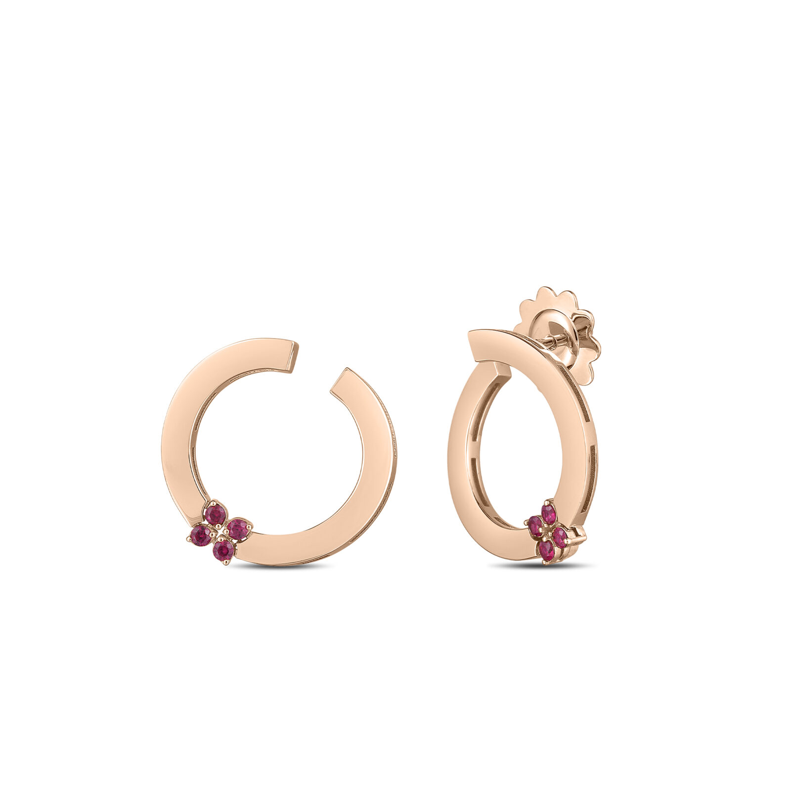 Contemporary Hoop  Women  18 Polished Earrings 8883332AXERX