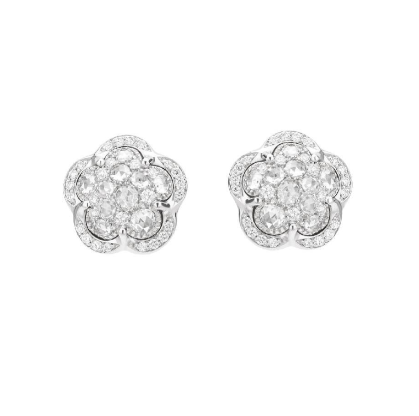 Contemporary Stud  Women  18 Polished Earrings 15965B