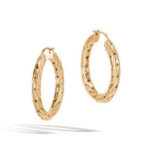 Everyday Hoop Classic Chain Women  18 Polished Earrings EG999710