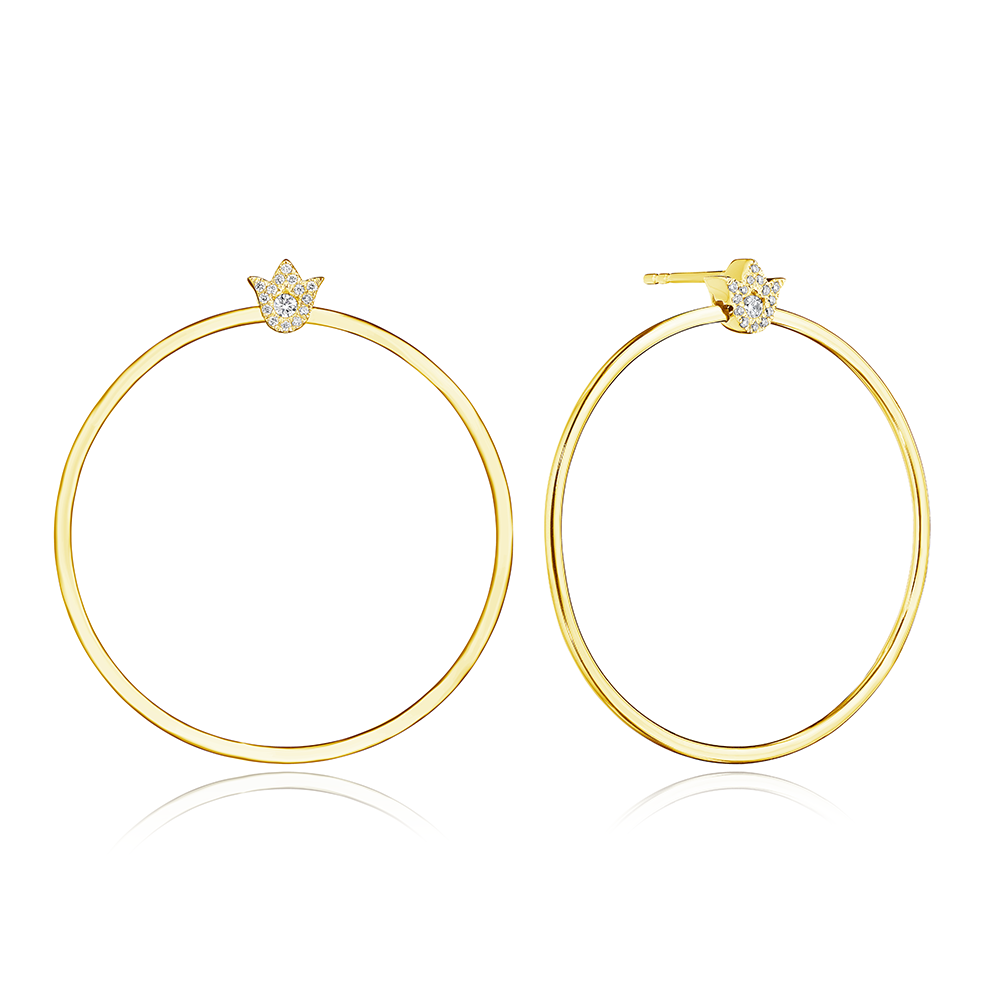 Post  Women  18 Polished Earrings J-0177702-YE