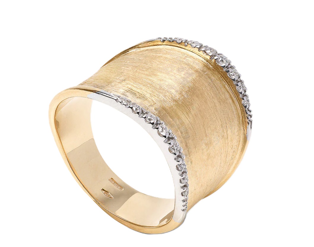 Band Lunaria Women 7 18 Engraved Ring AB551 B YW Q6