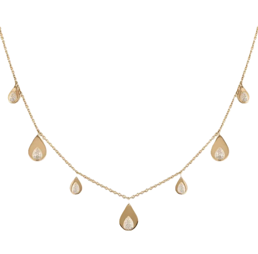 Collar  Women  14 Polished Necklace ED-N027-DIA