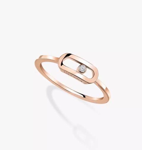 Contemporary Band Move Women  18 Polished Ring 10055-PG