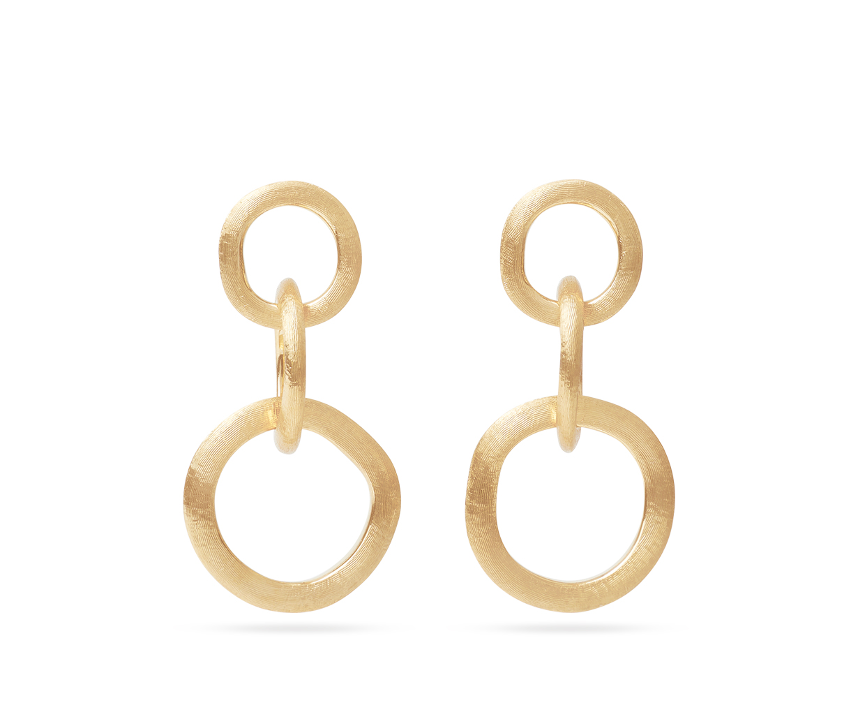 Dangle Jaipur Gold Women  18 Engraved Earrings OB940-P Y