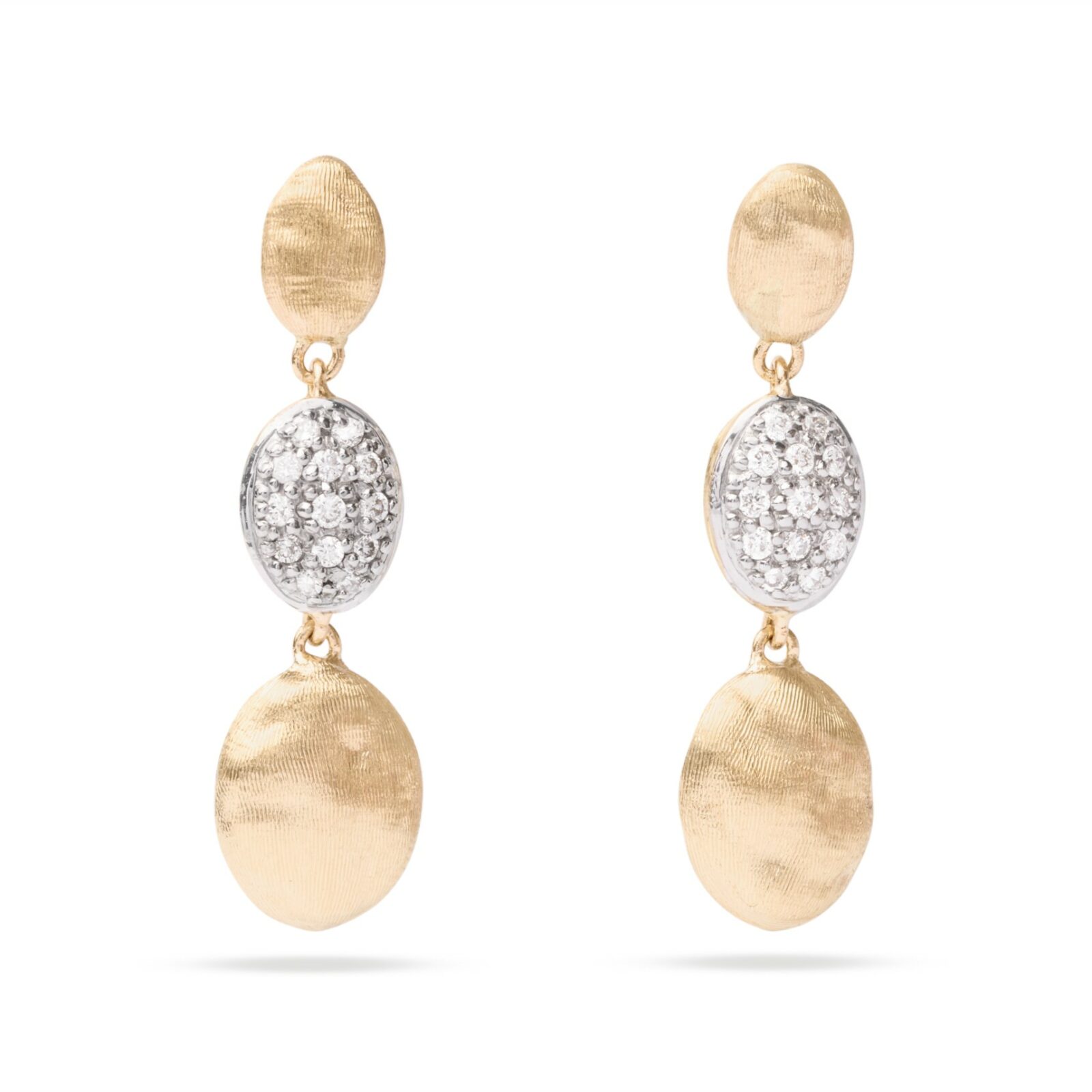 Drop Siviglia Women  18 Brushed Earrings OB1234 B YW