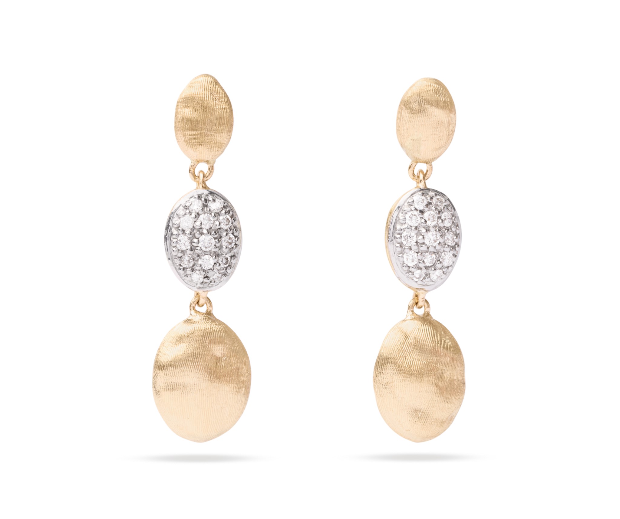 Drop Siviglia Women  18 Brushed Earrings OB1234 B YW