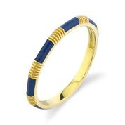 Everyday Band  Women 7 18 Strie Detail Ring SS-R013G-BLE-Y-7