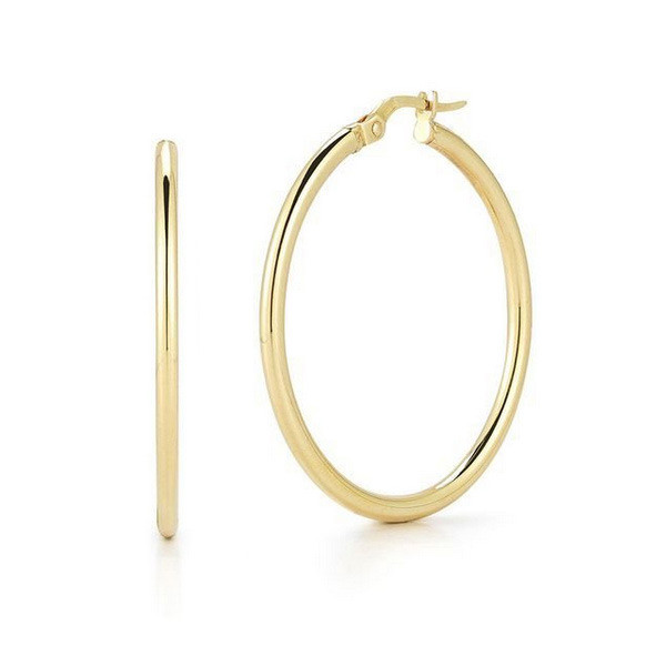 Everyday Hoop  Women 43MM 18 Polished Earrings 556027AYER00